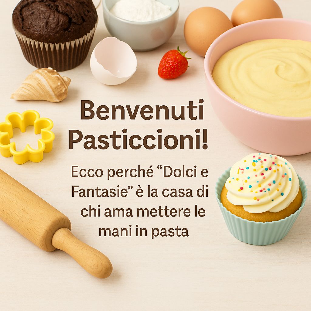 🍰 Benvenuti Pasticcioni! Ecco perché “Dolci e Fantasie” è la casa di chi ama mettere le mani in pasta 💕