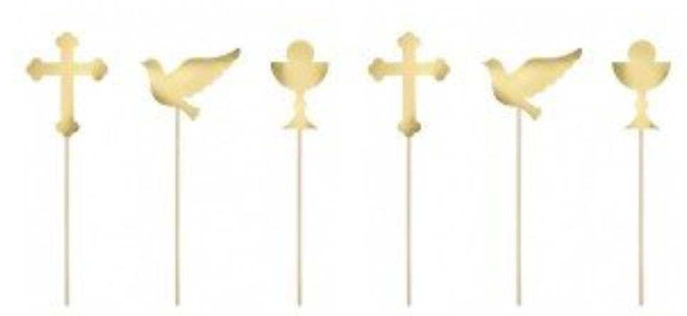 MINI CAKE TOPPER 6 PEZZI