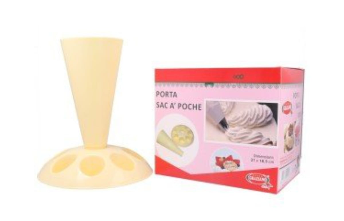 PIPING BAG AND NOZZLE HOLDER