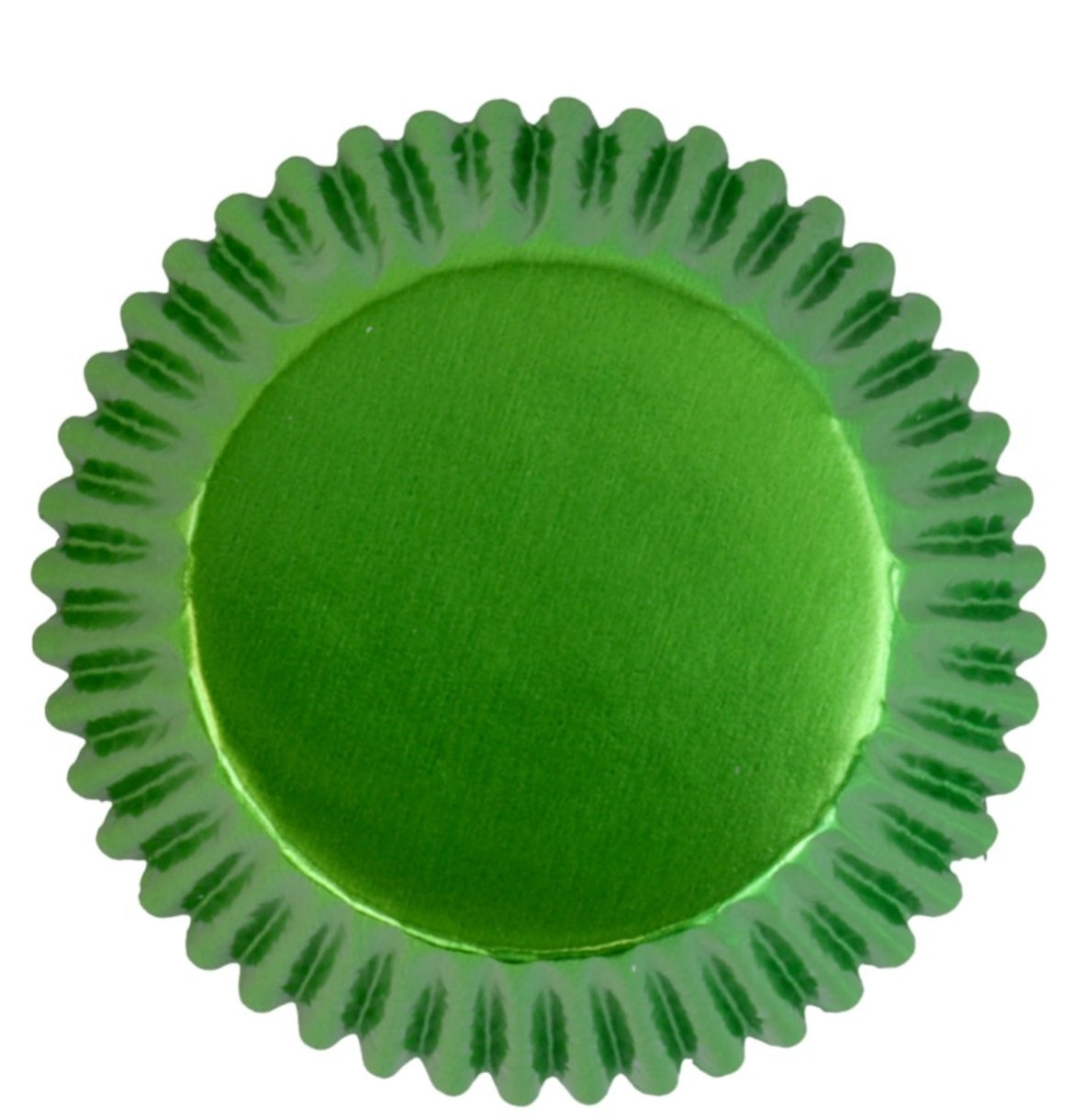 GREEN METALLIC CAKE CUPS 30pcs