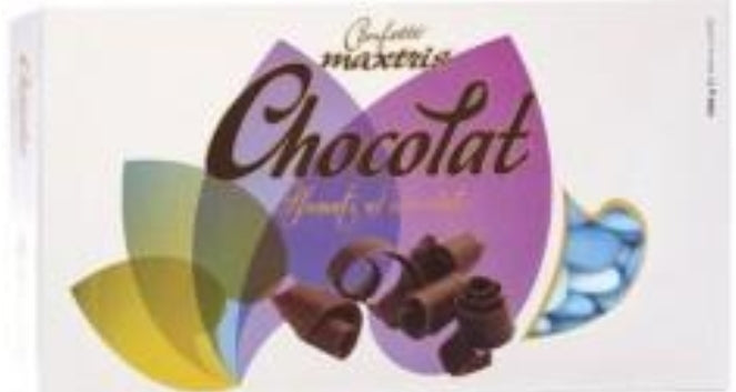 CONFETTI SFUMATI CELESTE — SOLO CIOCCOLATO FONDENTE