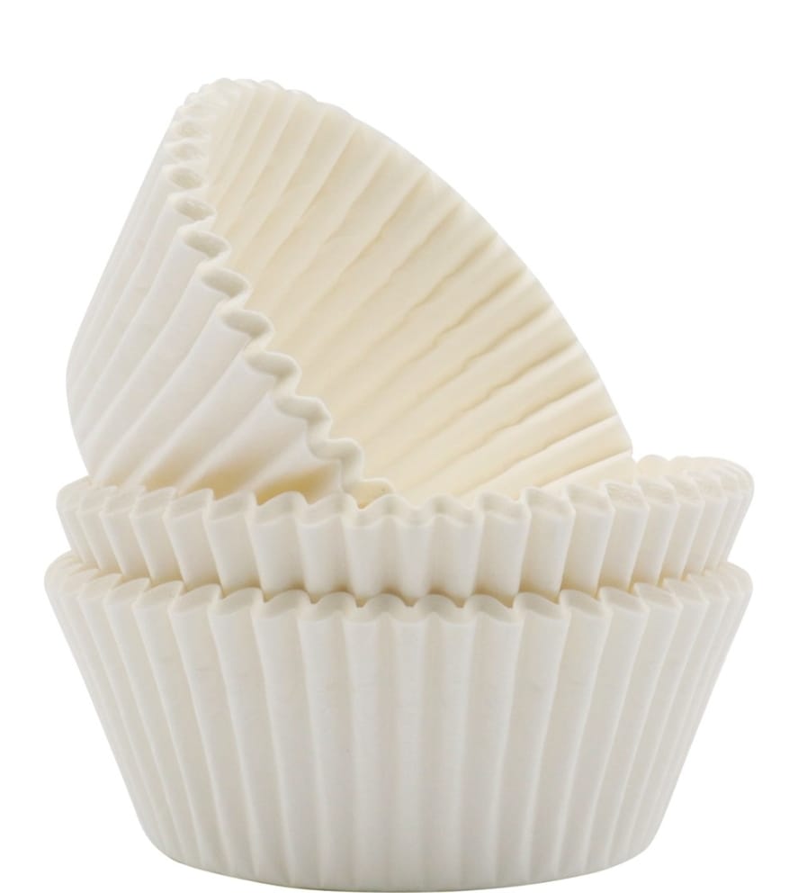 WHITE CAKE CUPS 60PCS