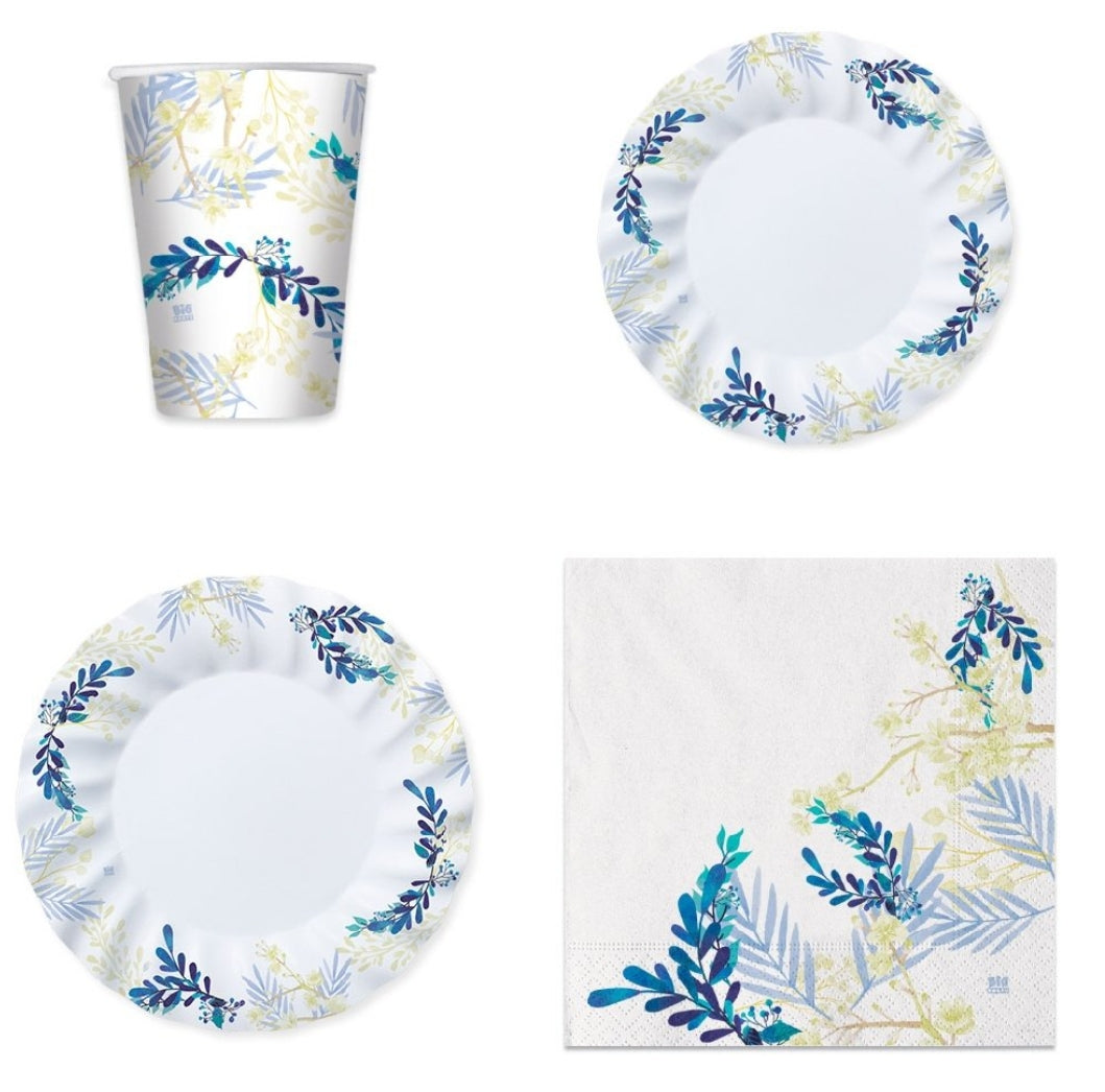 COORDINATO BLUE FLORAL