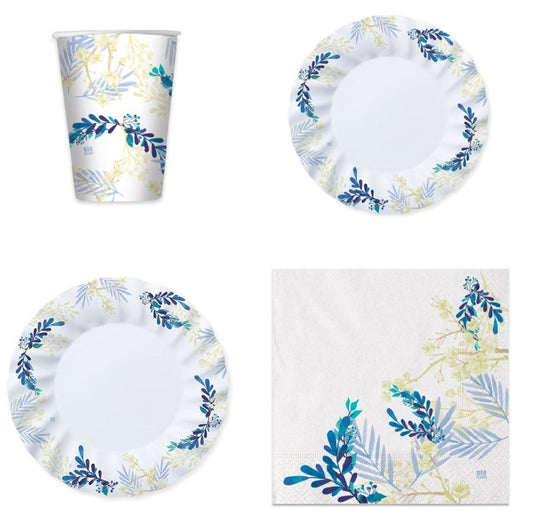 BLUE FLORAL COORDINATED