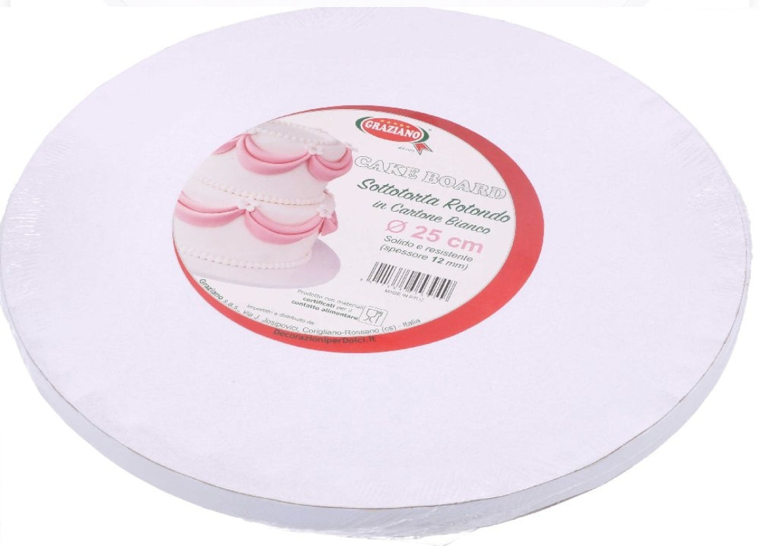 CAKEBOARD BIANCO ROTONDO