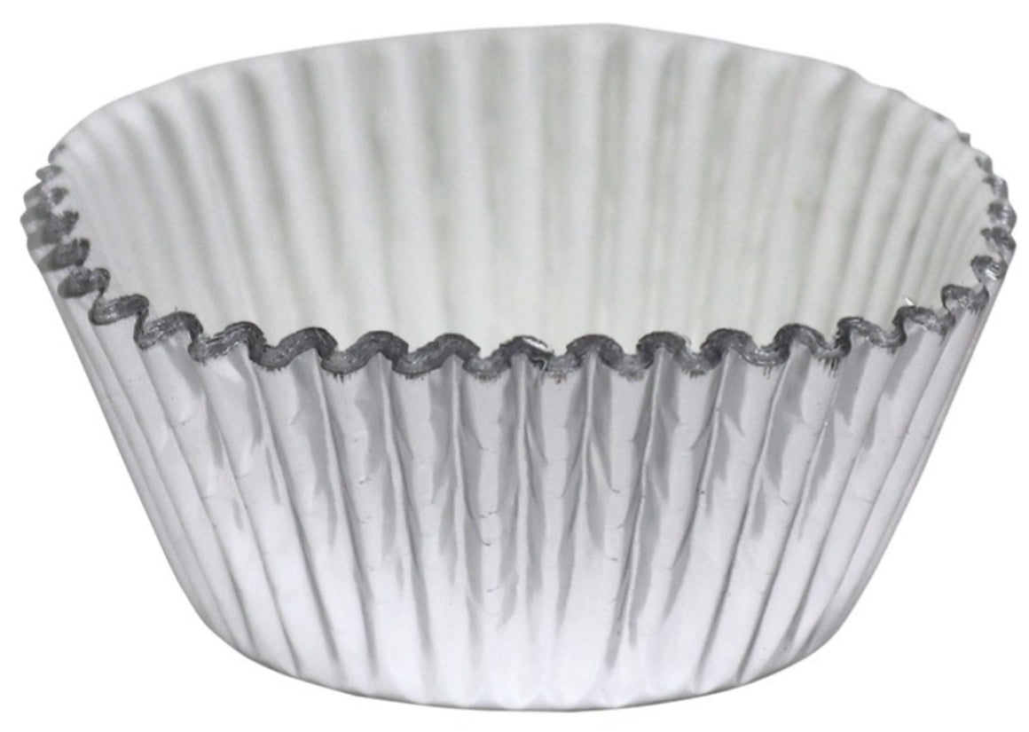 SILVER METALLIC CAKE CUPS 30pcs