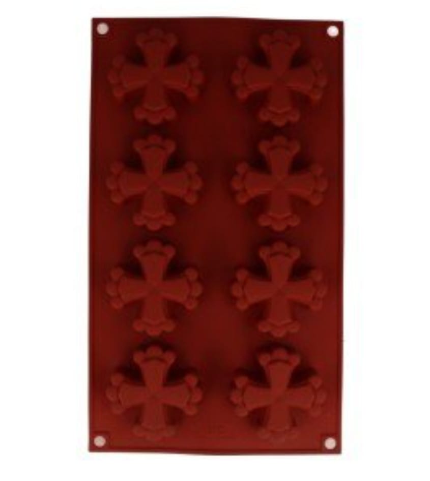 STAMPO SILICONE 8 CROCI