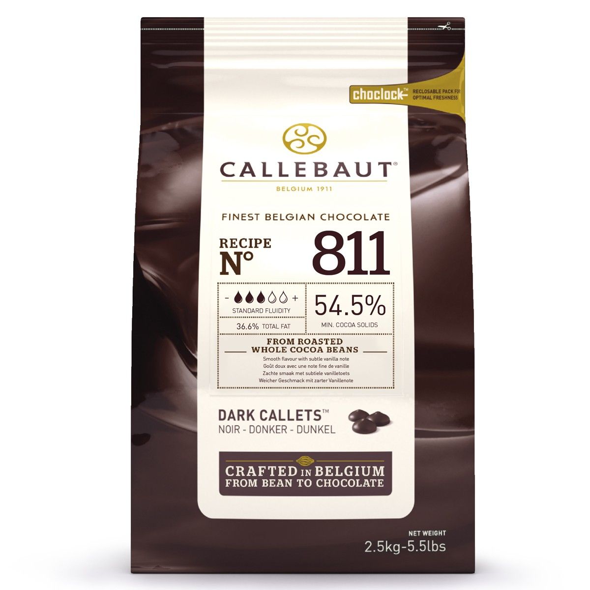 CALLEBAUT CHOCOLATE CALLETS -DARK-