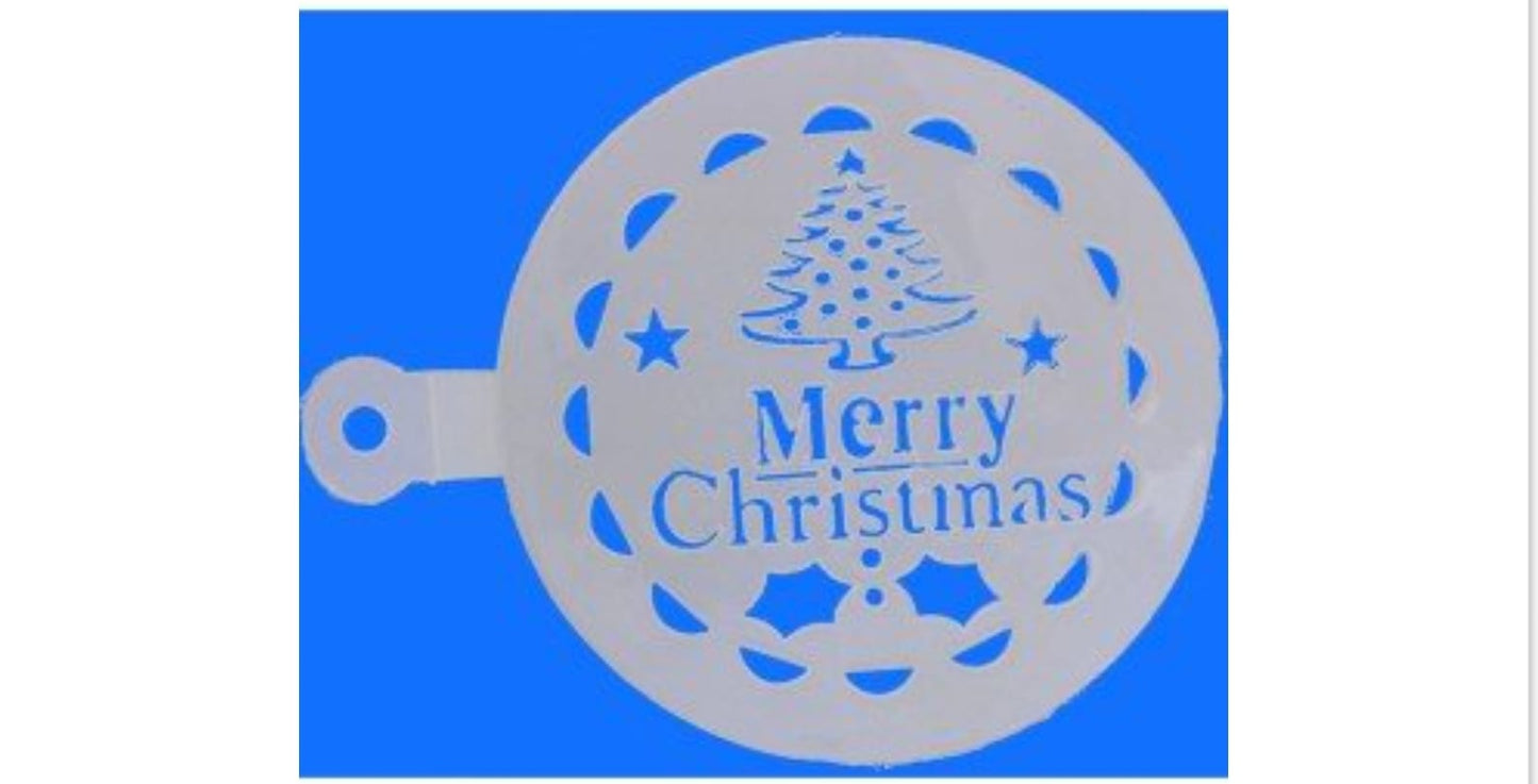 STENCIL MERRY CHRISTMAS.
