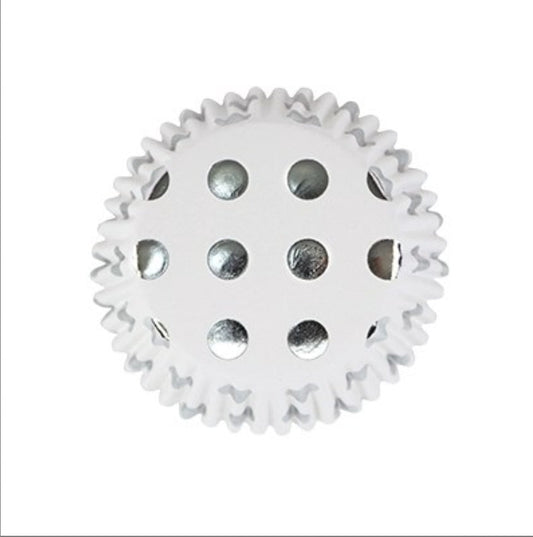PIROTTINI POIS METALLICI ARGENTO 30pz