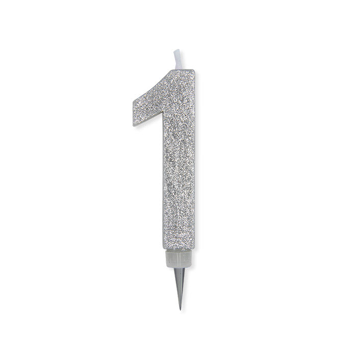 CANDELINA MAXI ARGENTO GLITTER