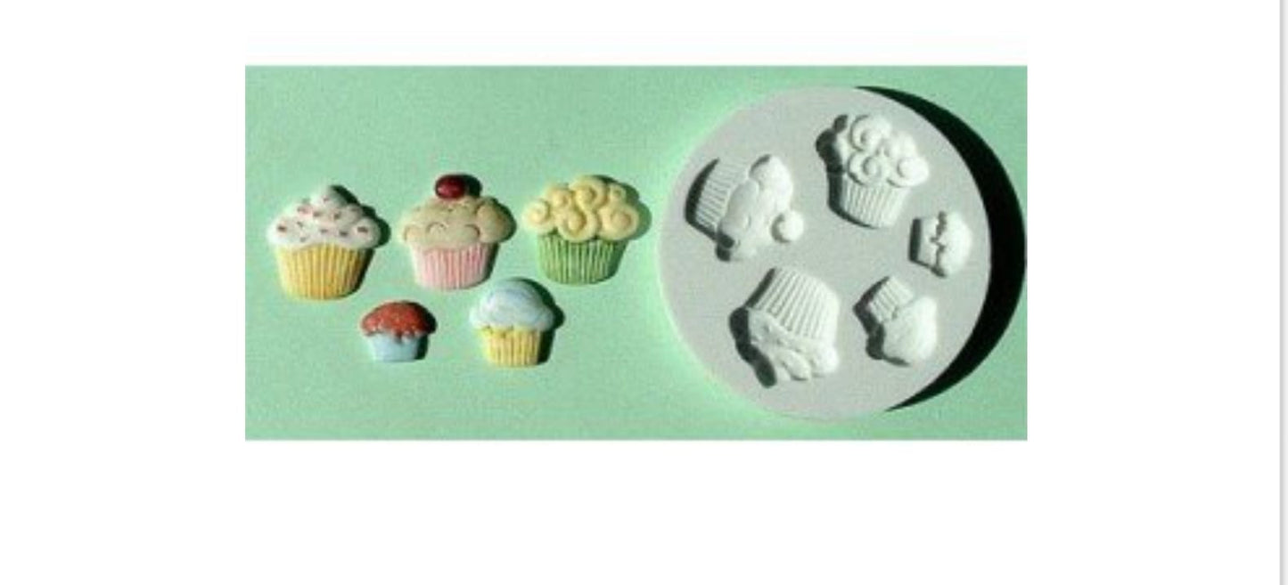STAMPO SILICONE 5 CUPCAKES