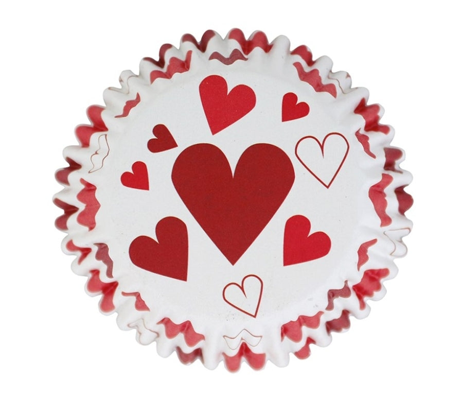 HEART CAKE CUPS 30pcs