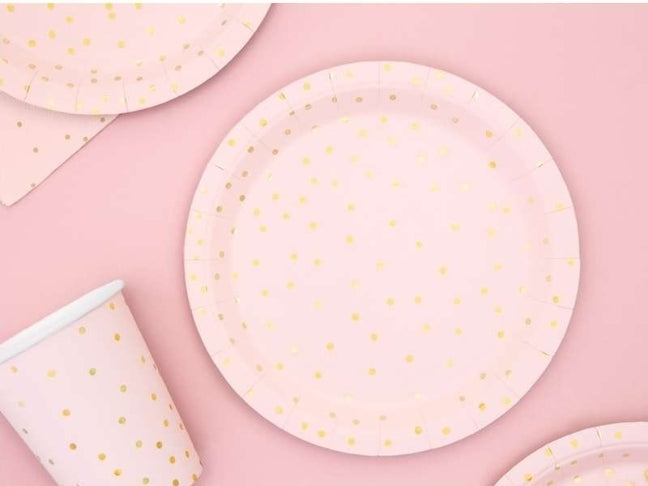 COORDINATO ROSA POIS ORO
