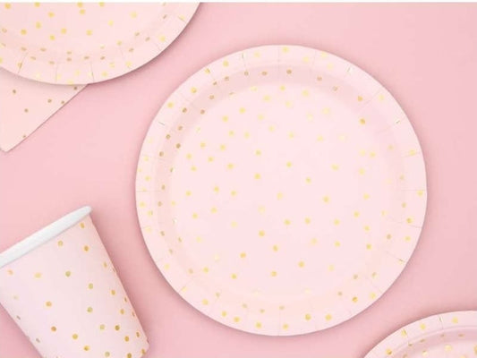 PINK GOLD POLKA DOTS COORDINATED