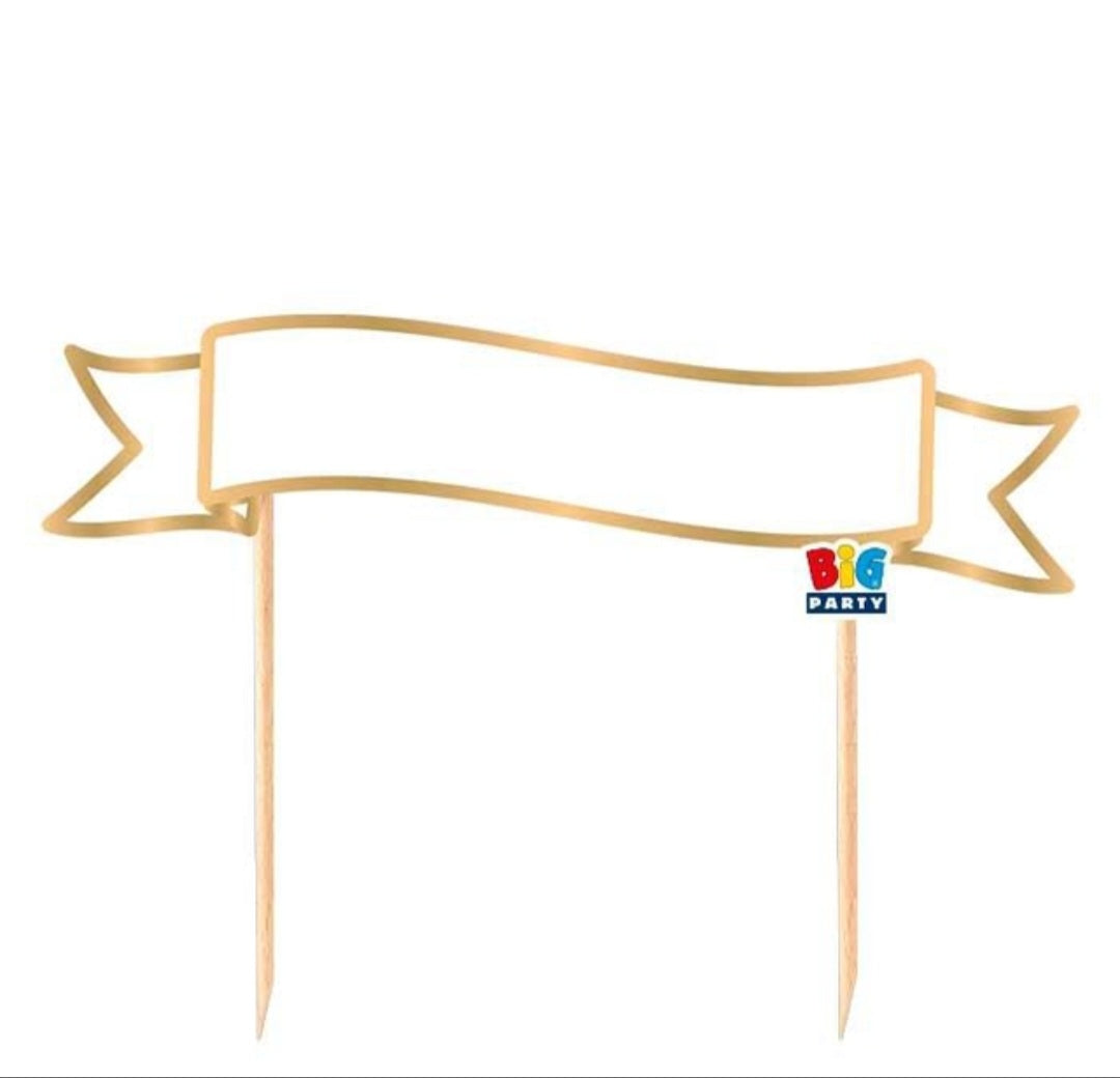 CAKE TOPPER BANDIERA PERSONALIZZABILE