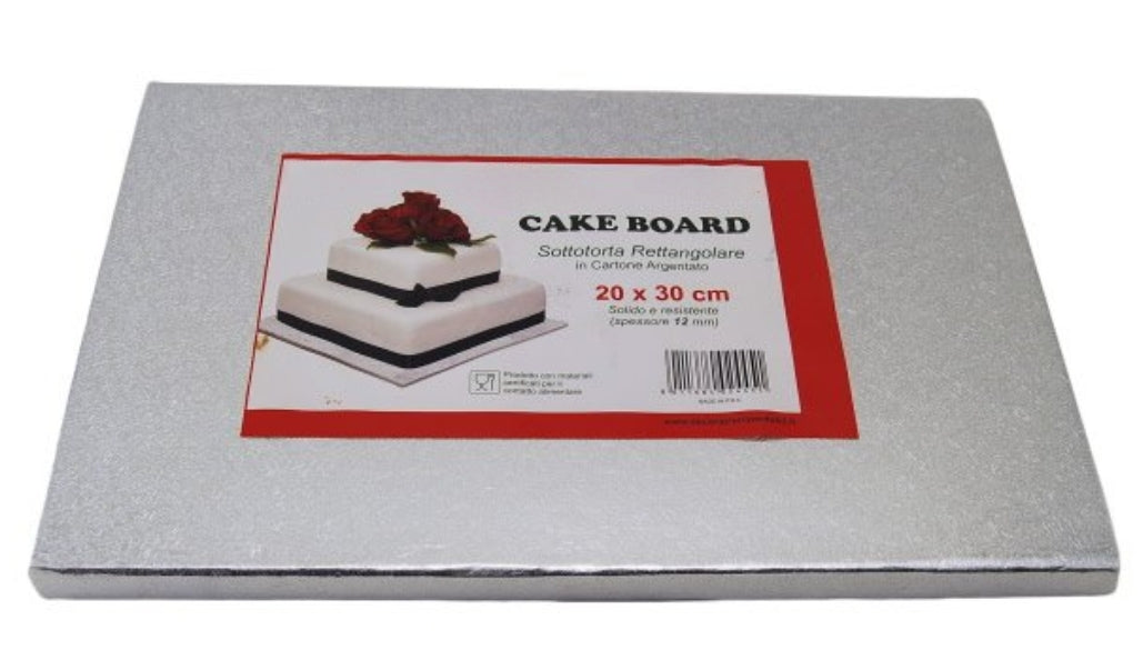 CAKEBOARD RETTANGOLARI ARGENTO