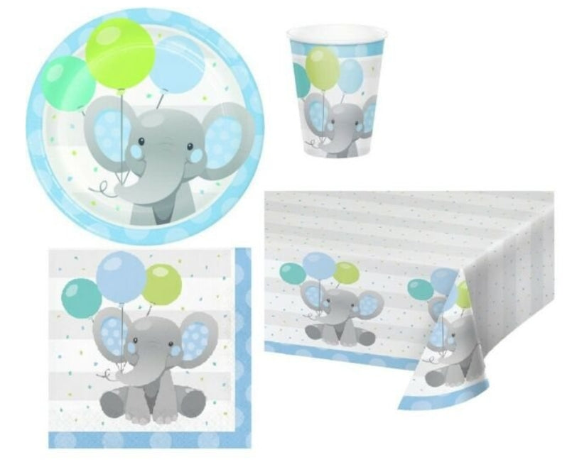 COORDINATO ELEFANTE CELESTE