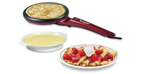 ELECTRIC CREPE MAKER WITH HANDLE