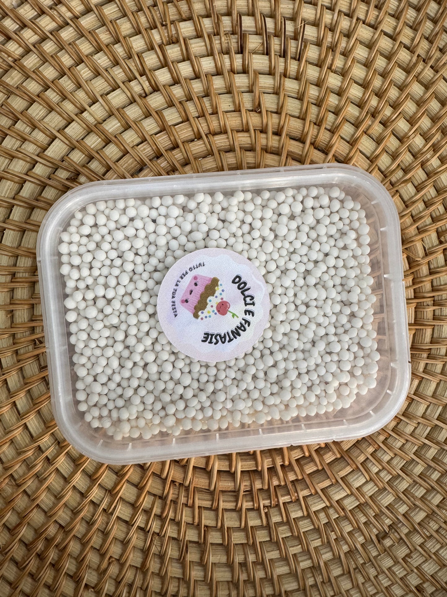 SFERICI DI ZUCCHERO BIANCHI — 2mm