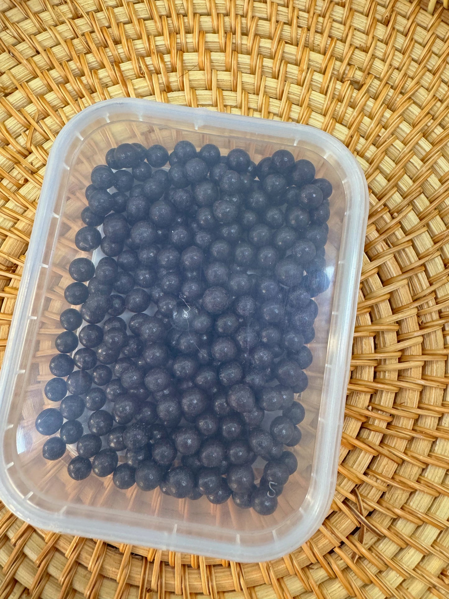 SFERICI DI ZUCCHERO NERI — 6mm