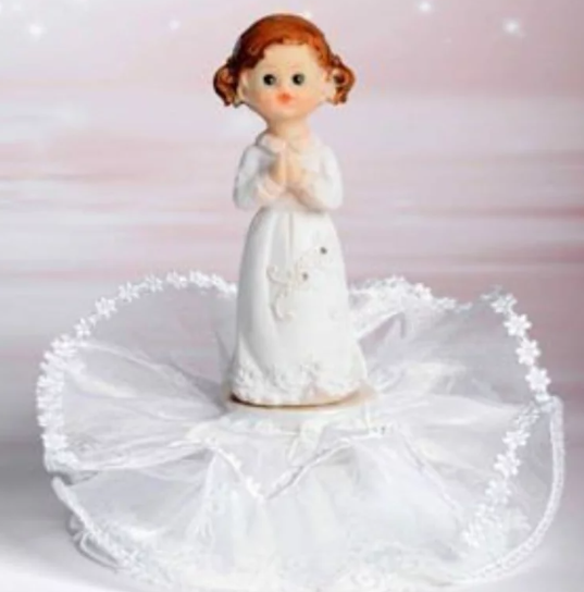 STATUINE BIMBO E BIMBA COMUNIONE
