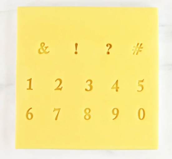 FUN FONTS - STAMPINI NUMERI E PUNTEGGIATURE - COLLEZIONE 2