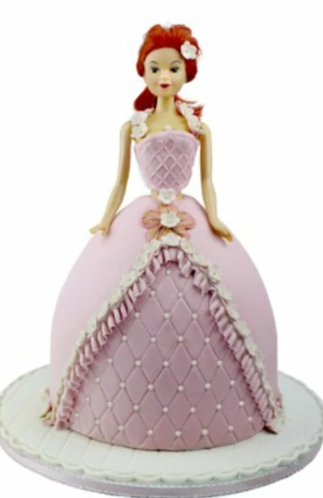 ANODIZED ALUMINUM MOLD FOR CAKE BASE WITH DOLL