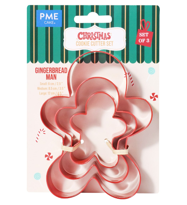 SET TRIS TAGLIABISCOTTI ― OMINO PAN DI ZENZERO