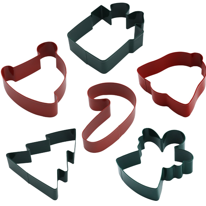 SET TAGLIABISCOTTI NATALIZI ― 12 PEZZI