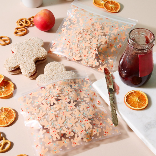 20 SACCHETTI ALIMENTARI NATALIZI ― GINGERBREAD