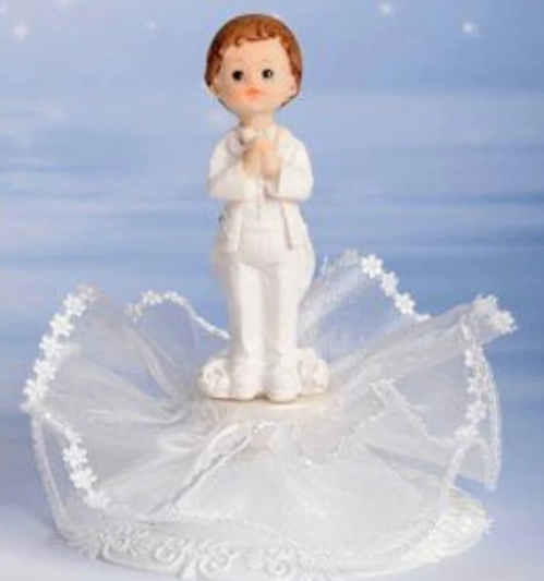 STATUINE BIMBO E BIMBA COMUNIONE