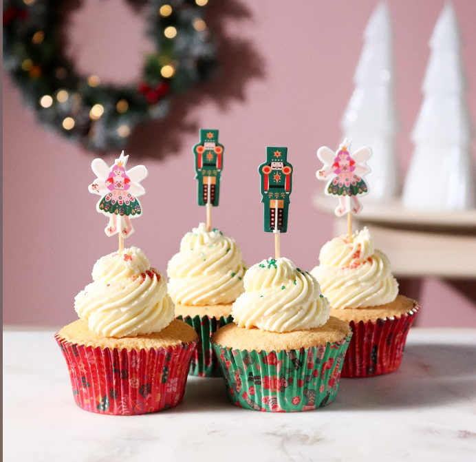 SET PIROTTINI CUPCAKE & TOPPERS ― SCHIACCIANOCI