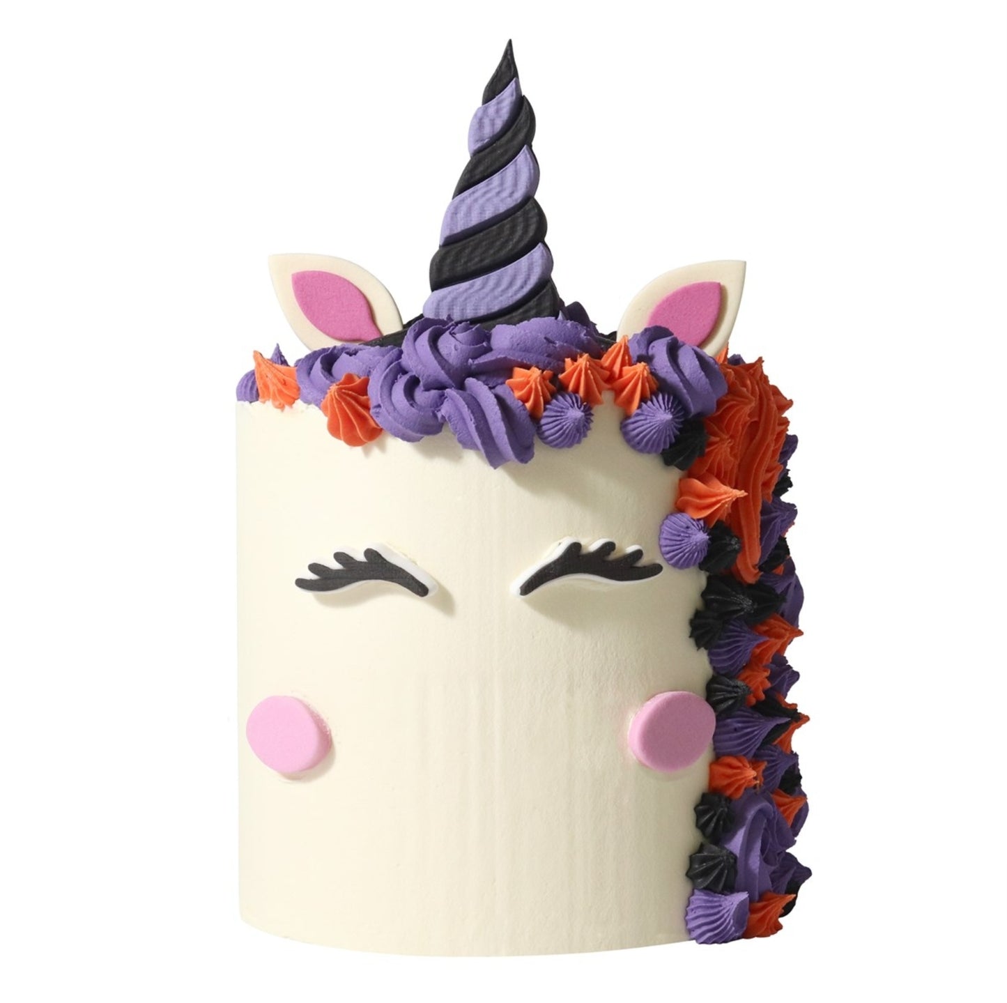HALLOWEEN DECORAZIONI DI ZUCCHERO EDIBILI PER TORTA - Strega-Unicorno (7 unità)