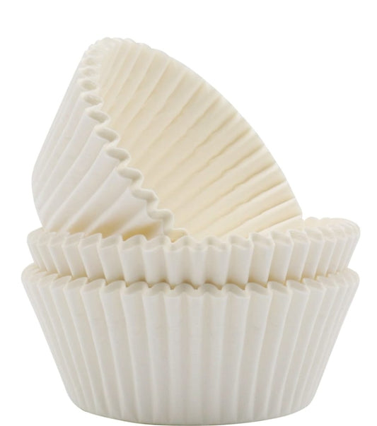 WHITE CAKE CUPS 60PCS