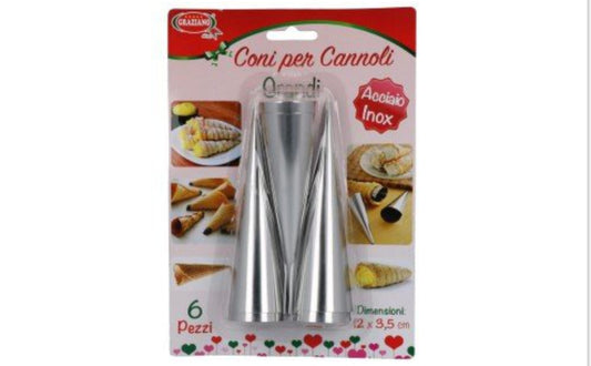SMALL CANNOLI CONES 6PCS
