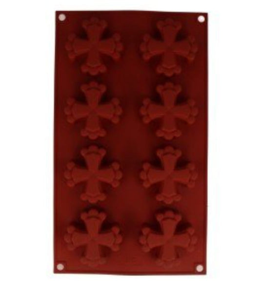 STAMPO SILICONE 8 CROCI