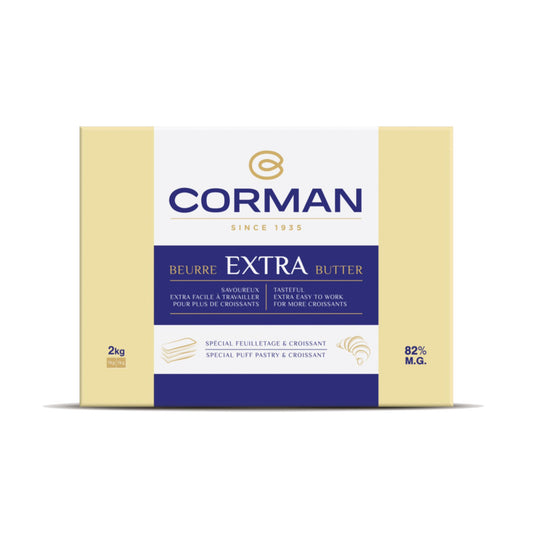 BURRO CORMAN EXTRA 82% m.g - PLACCHE 2KG