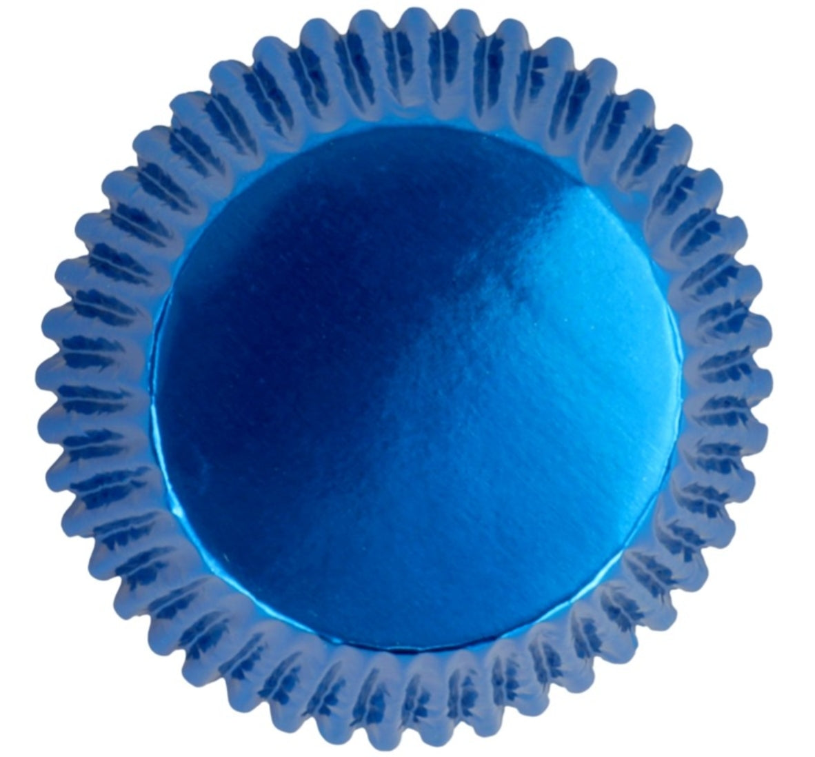 BLUE METALLIC CAKE CUPS 30pcs