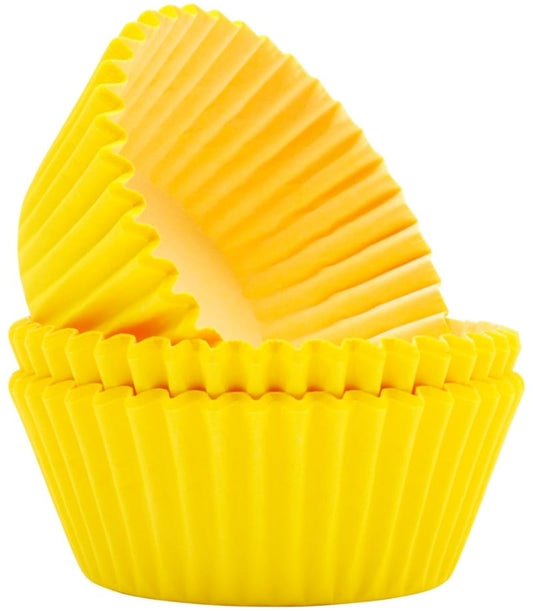 YELLOW CAKE CUPS 60PCS