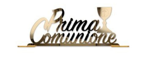 SCRITTA MAXI PLEXIGLASS COMUNIONE