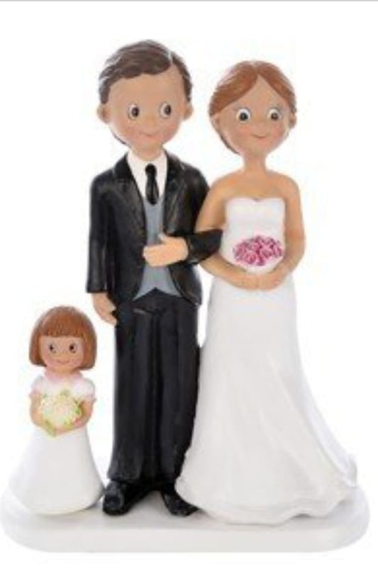 STATUINA SPOSI CON BIMBA
