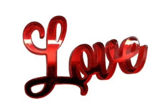 APPLICAZIONE LOVE PLEXIGLASS  6pz