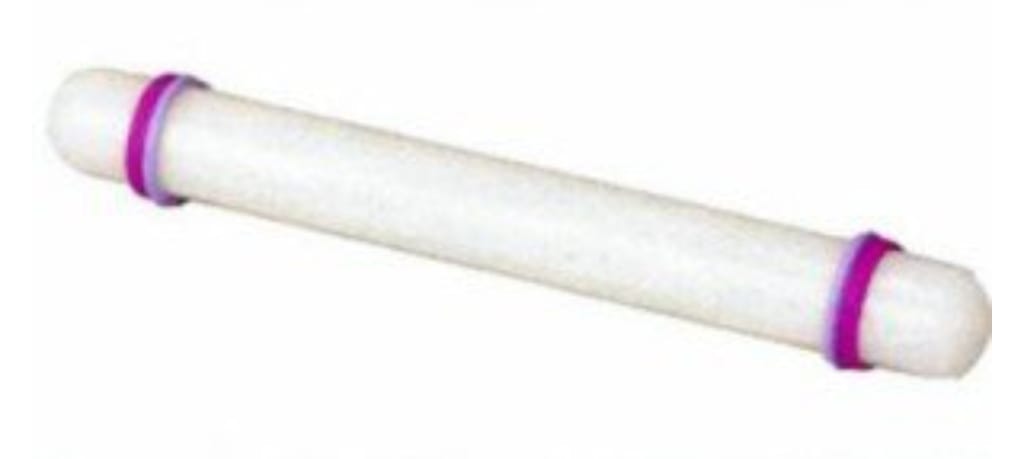 ROLLING PIN FOR FONDANT WITH RINGS 22.5 CM