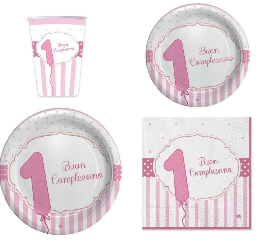 COORDINATO PRIMO COMPLEANNO BIMBA