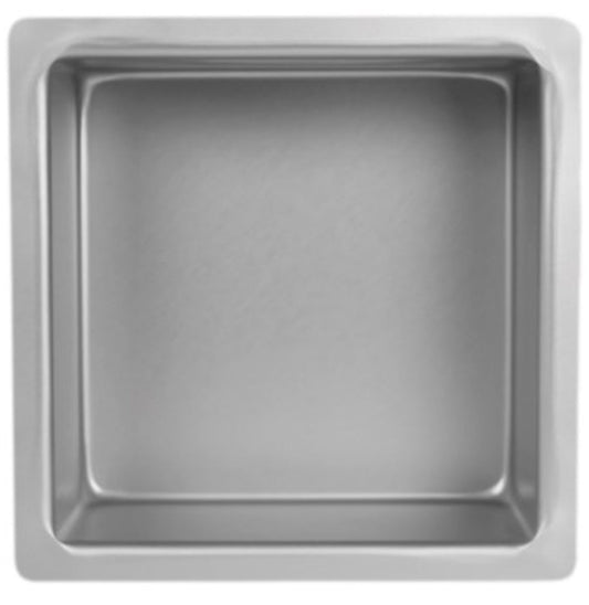 TEGLIA QUADRATA ALLUMINIO ANODIZZATO altezza 7,5cm
