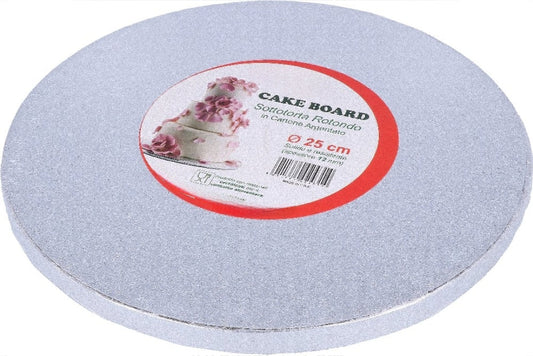 CAKEBOARD ROTONDO ARGENTO