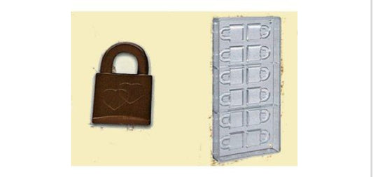 STAMPI CIOCCOLATINI LUCCHETTO E CUORI