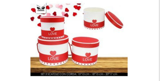 SET 3 SCATOLE CON CORDA