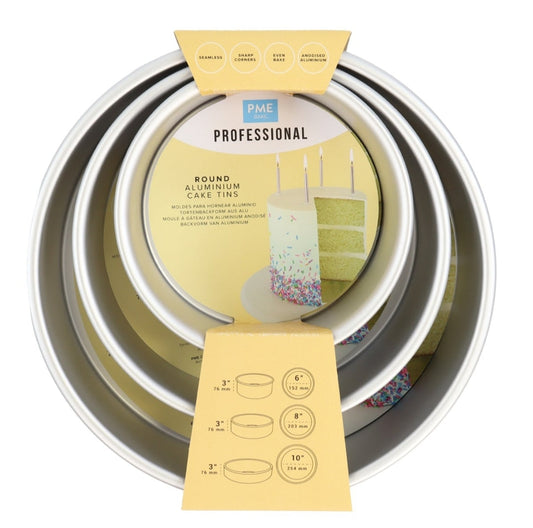 SET 3 TEGLIE ALLUMINIO ANODIZZATO altezza 7,5cm